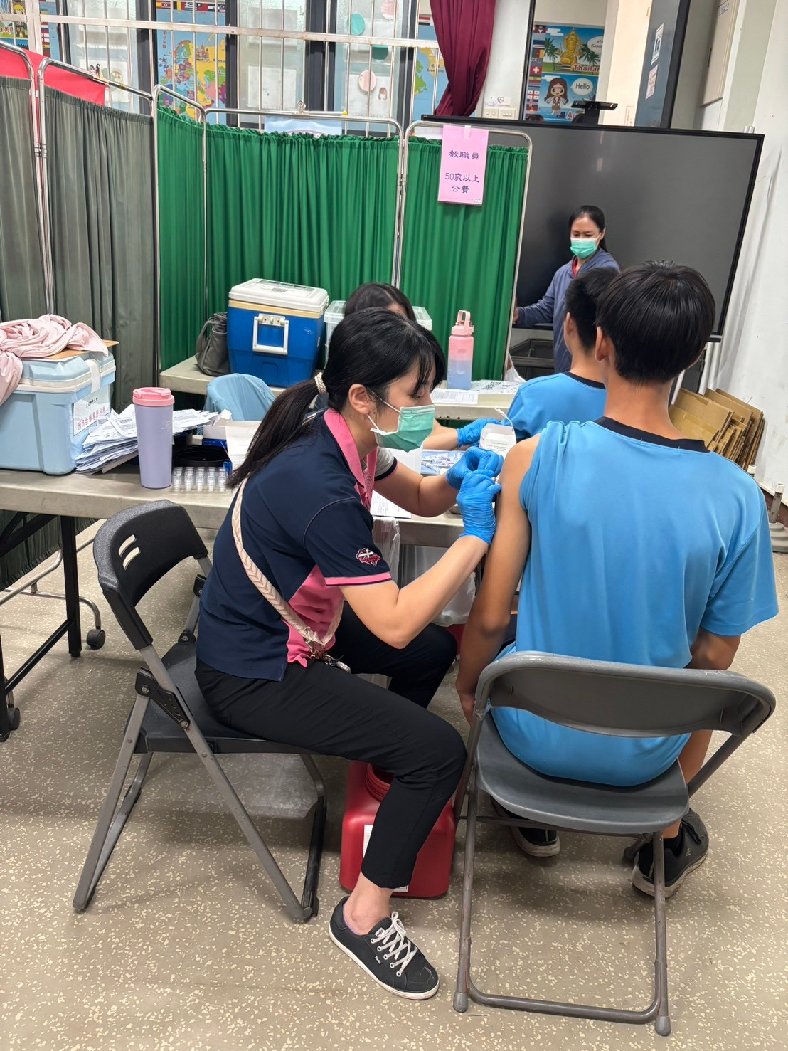 2024/10/18大城鄉大城國中流感疫苗接種照片1
