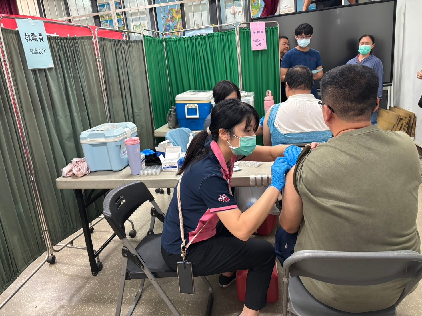 2024/10/18大城鄉大城國中流感疫苗接種照片3