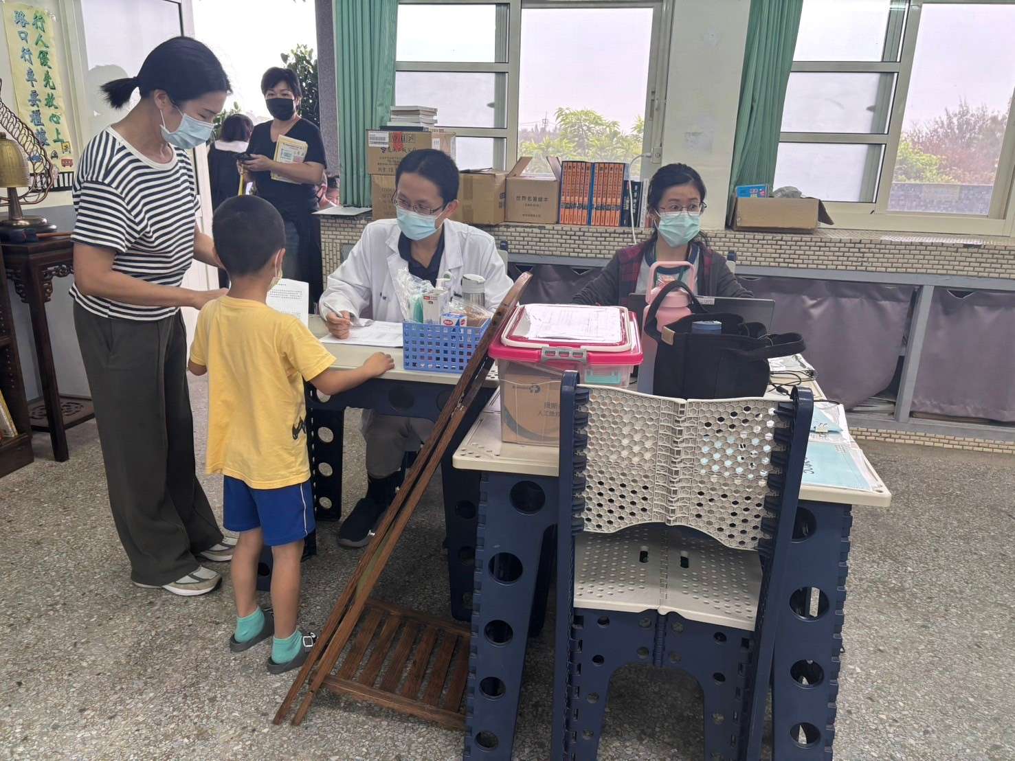 2024/10/28大城鄉西港國小及附設幼兒園流感疫苗接種照片2